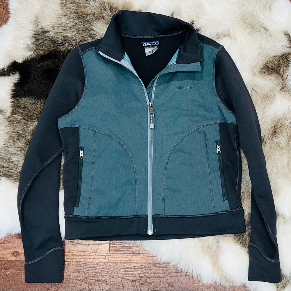 Vintage PATAGONIA R3 Radiant •Women M • Gray Regulator Zip Jacket Fleece